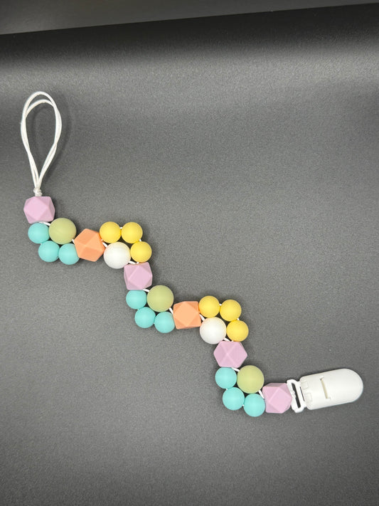 Tickle Me Happy Pacifier clip